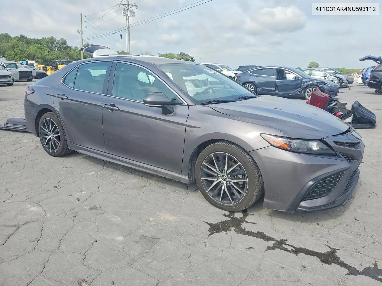 2022 Toyota Camry Hybrid Se VIN: 4T1G31AK4NU593112 Lot: 61670386