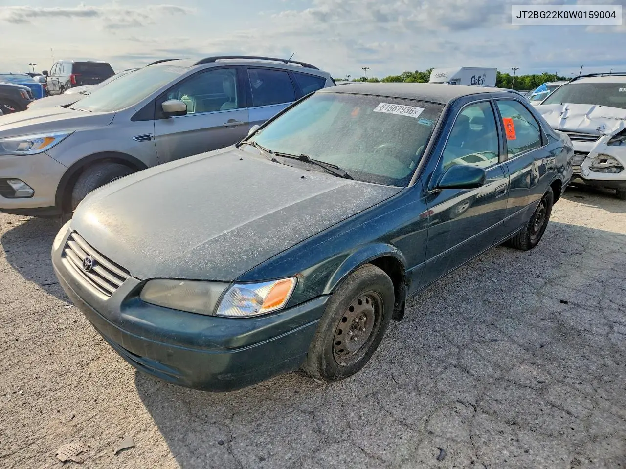 1998 Toyota Camry Le VIN: JT2BG22K0W0159004 Lot: 61567936