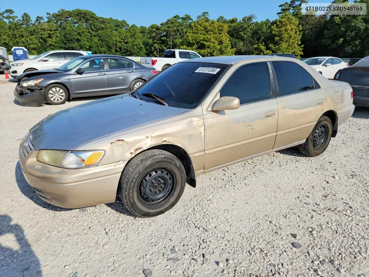 1999 Toyota Camry Le VIN: 4T1BG22K8XU545165 Lot: 61231356