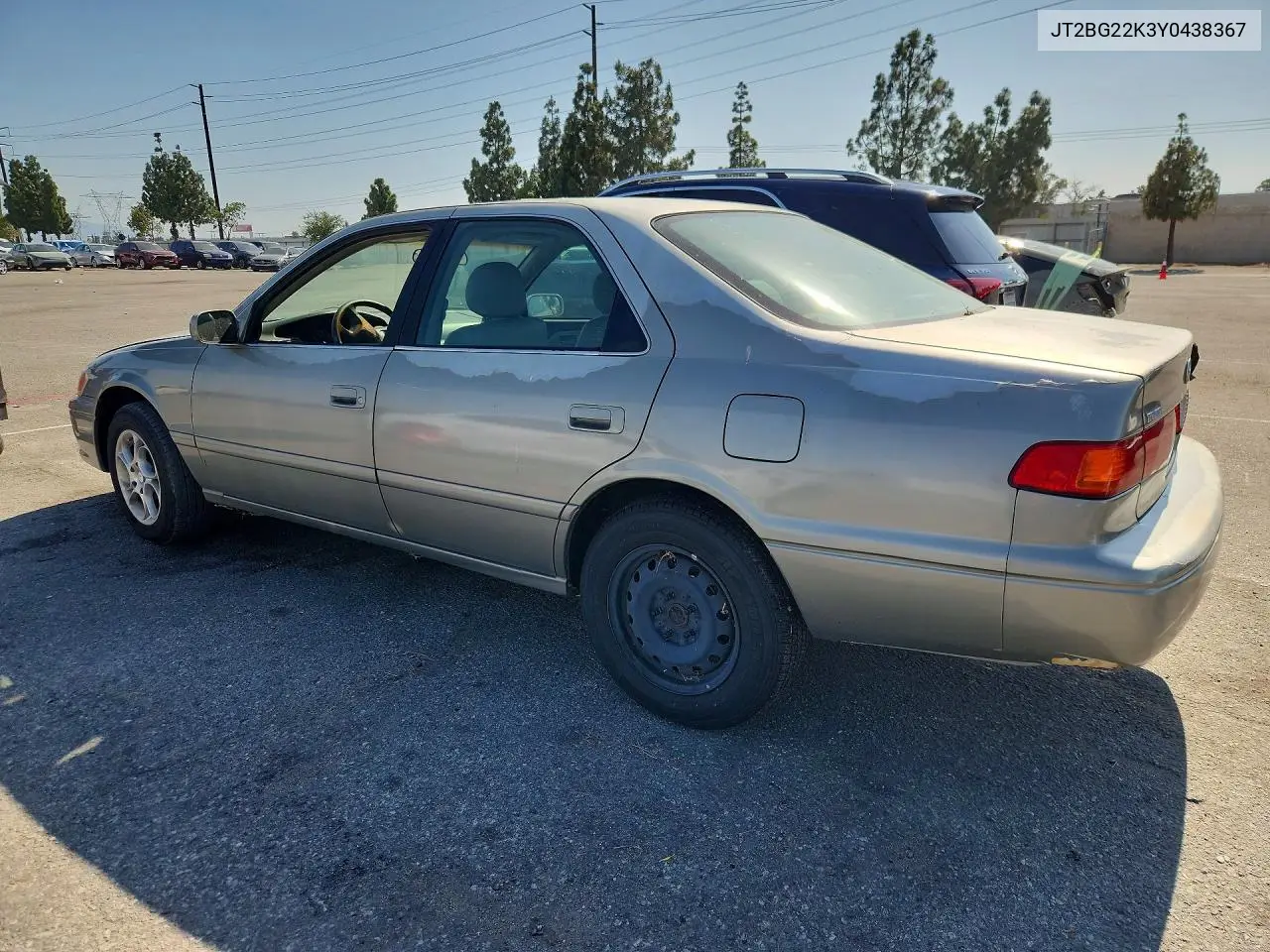 2000 Toyota Camry VIN: JT2BG22K3Y0438367 Lot: 54489716