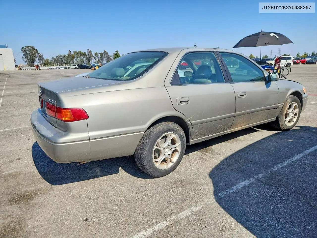 2000 Toyota Camry VIN: JT2BG22K3Y0438367 Lot: 54489716