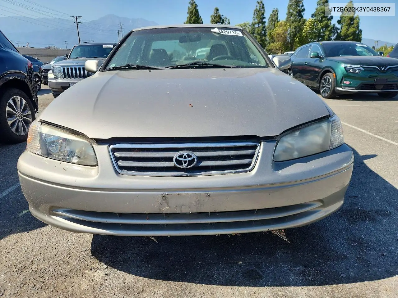 2000 Toyota Camry VIN: JT2BG22K3Y0438367 Lot: 54489716