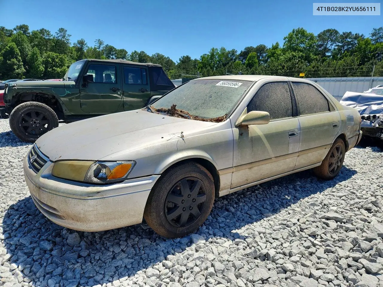 2000 Toyota Camry Le VIN: 4T1BG28K2YU656111 Lot: 56059596