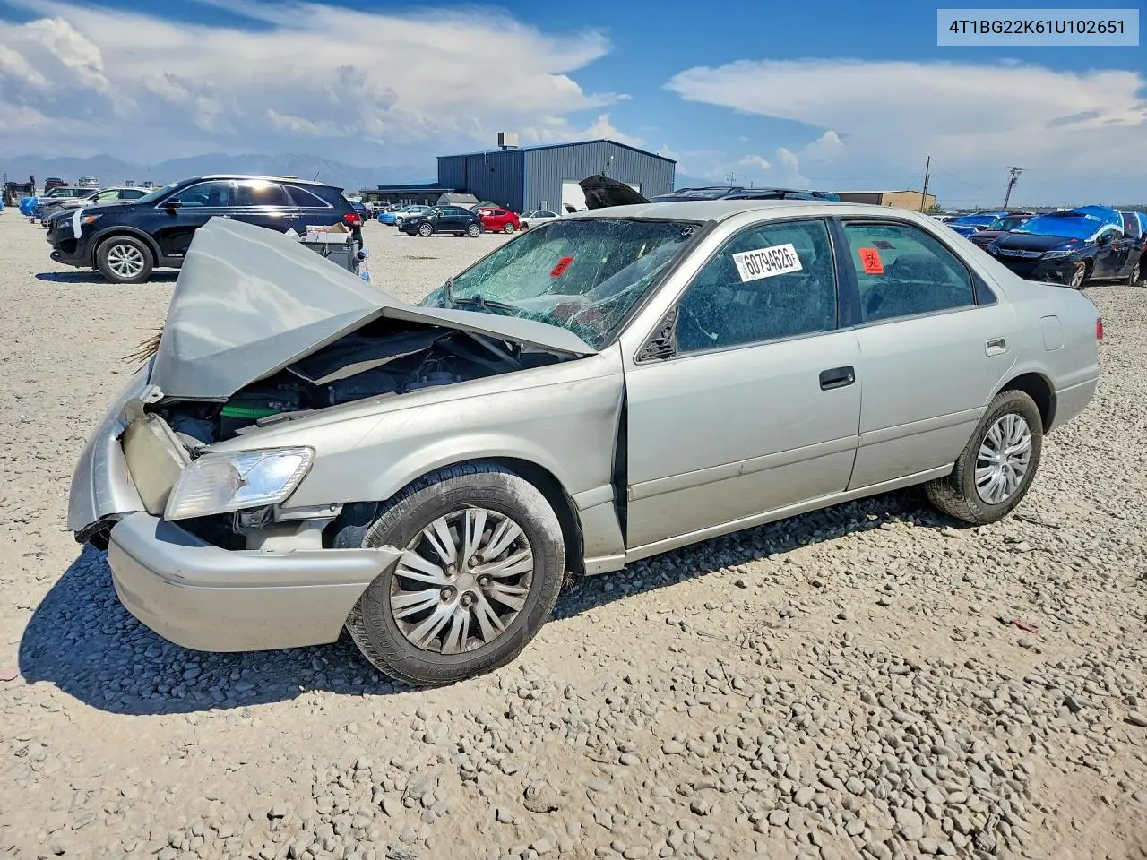 2001 Toyota Camry Le VIN: 4T1BG22K61U102651 Lot: 60794626