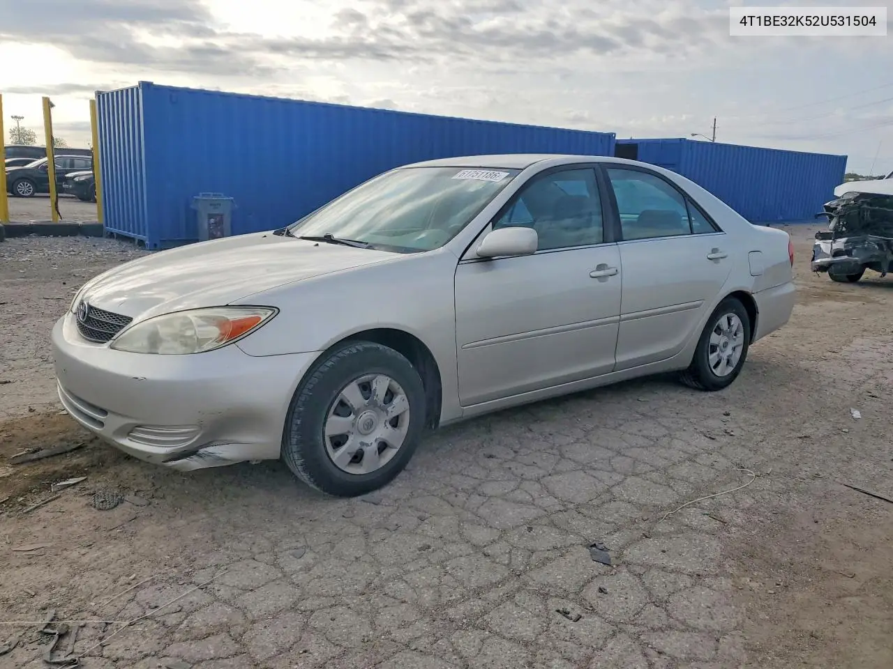 2002 Toyota Camry Le VIN: 4T1BE32K52U531504 Lot: 61751186