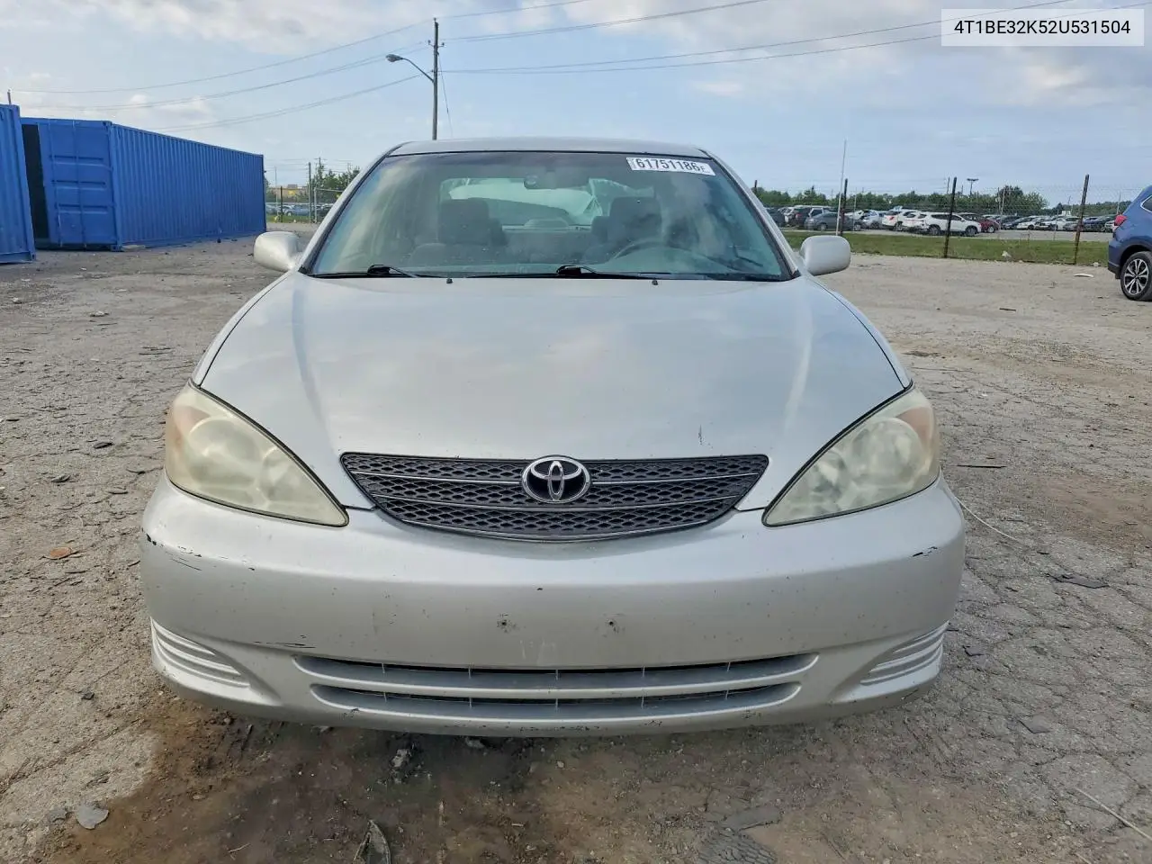 2002 Toyota Camry Le VIN: 4T1BE32K52U531504 Lot: 61751186
