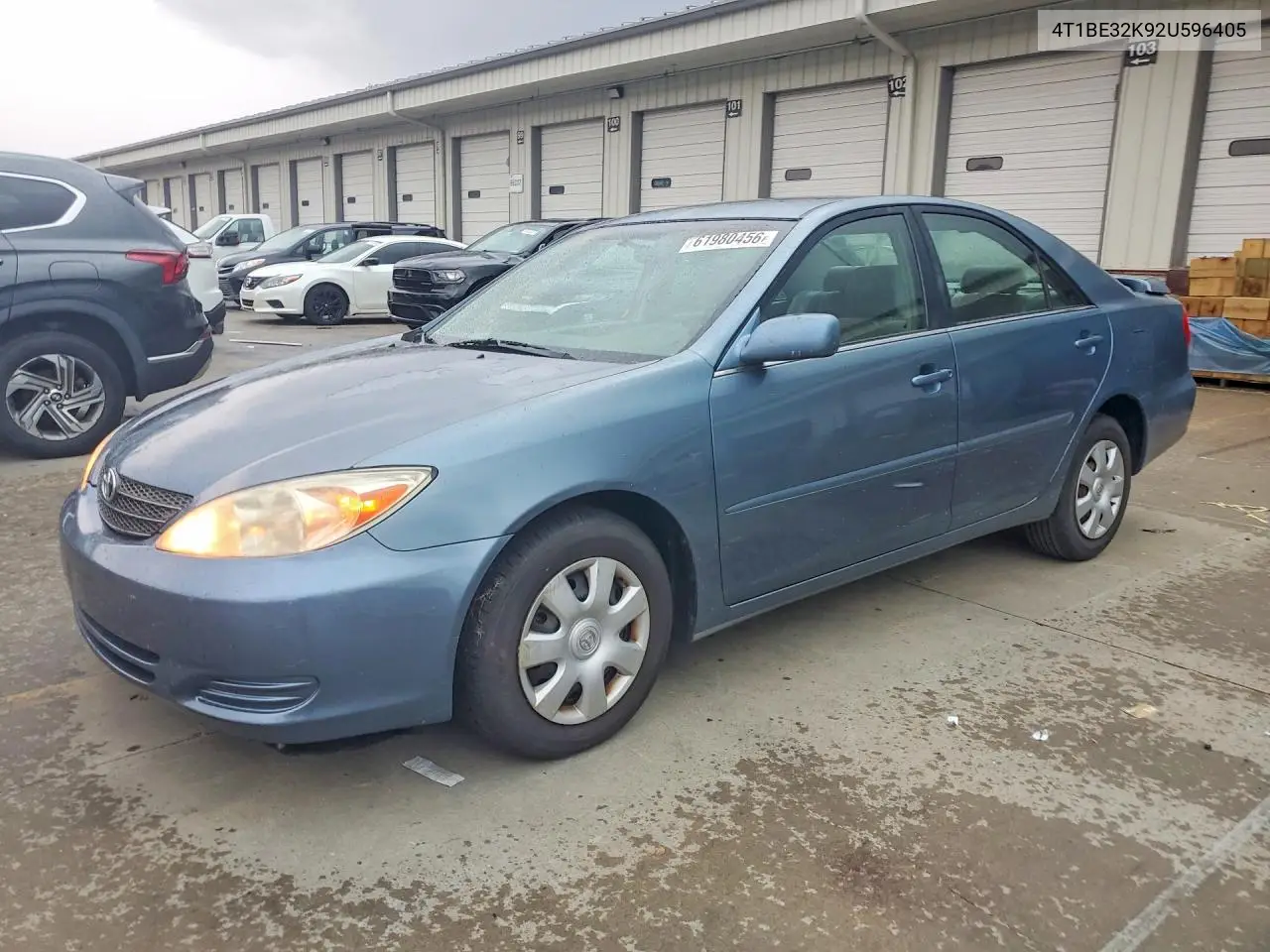 2002 Toyota Camry Le VIN: 4T1BE32K92U596405 Lot: 61980456