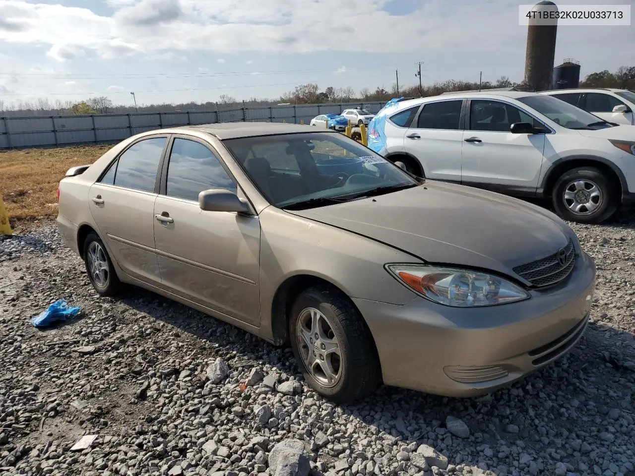 4T1BE32K02U033713 2002 Toyota Camry Le
