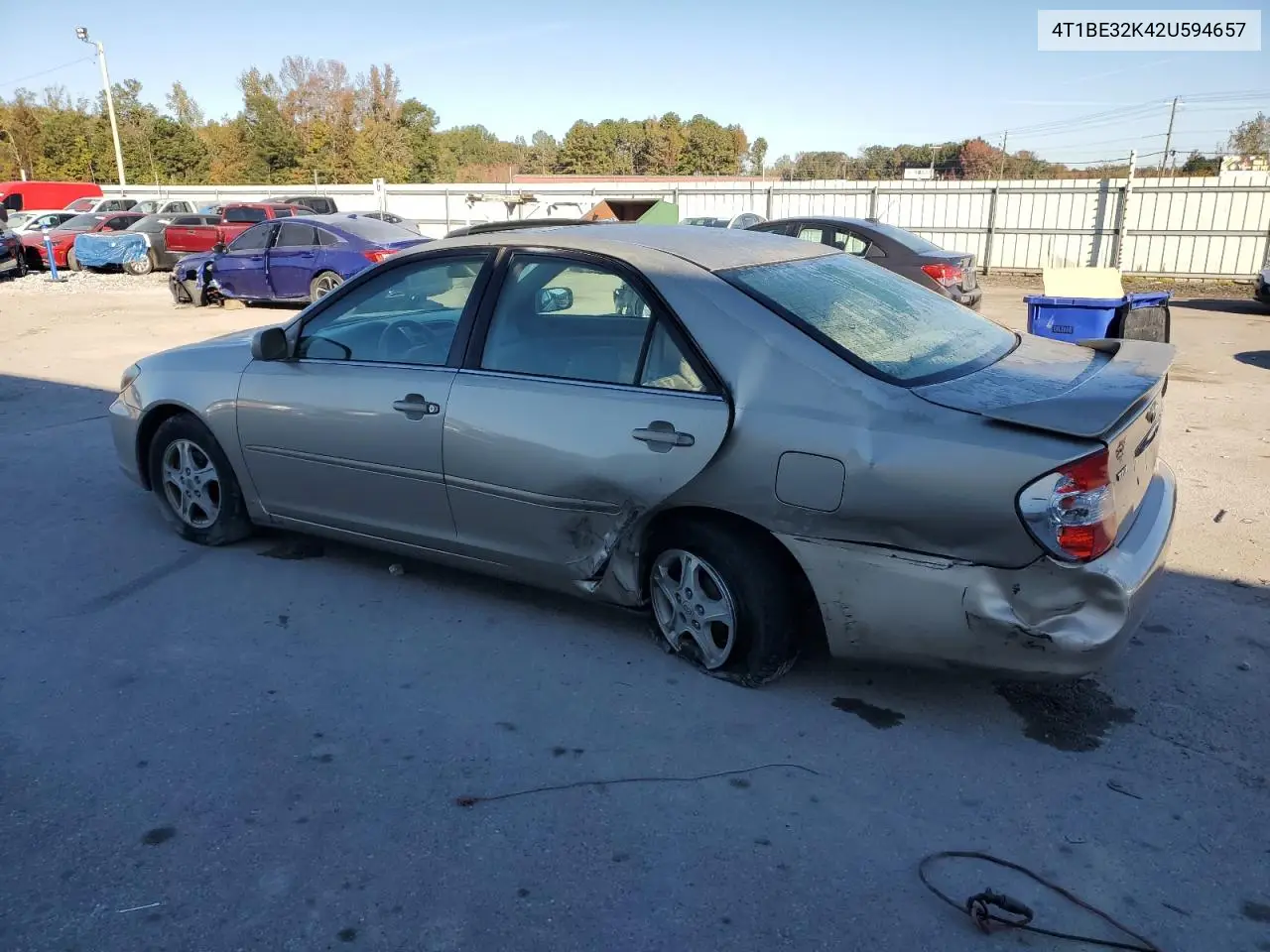 4T1BE32K42U594657 2002 Toyota Camry Le