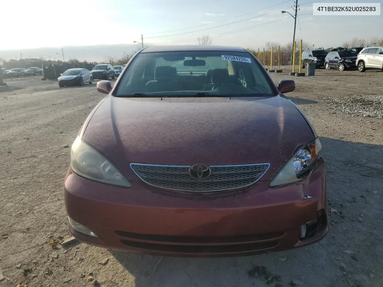 4T1BE32K52U025283 2002 Toyota Camry Le