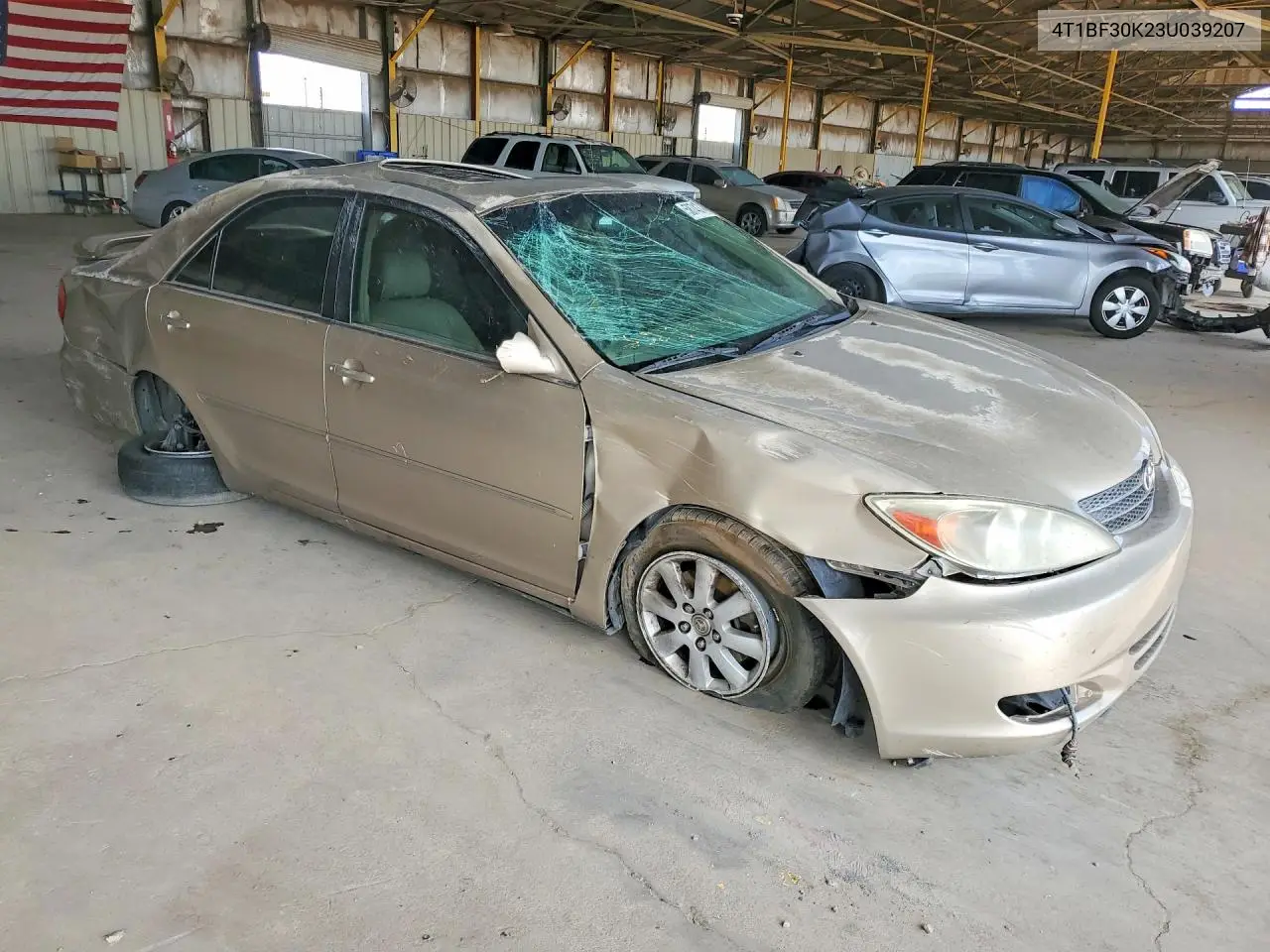 2003 Toyota Camry Xle V6 VIN: 4T1BF30K23U039207 Lot: 58743146