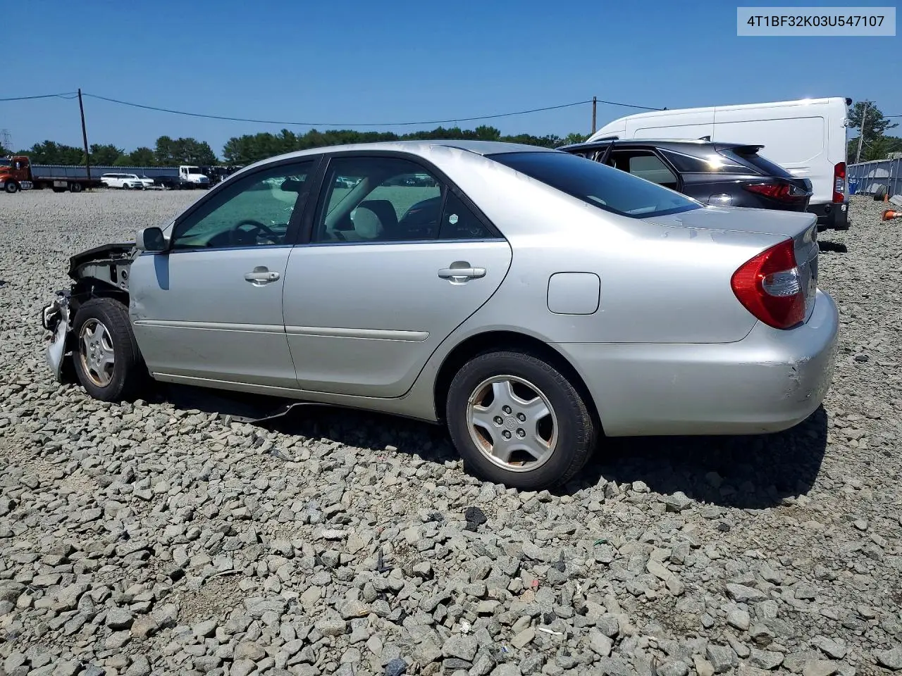 2003 Toyota Camry Le V6 VIN: 4T1BF32K03U547107 Lot: 61870376