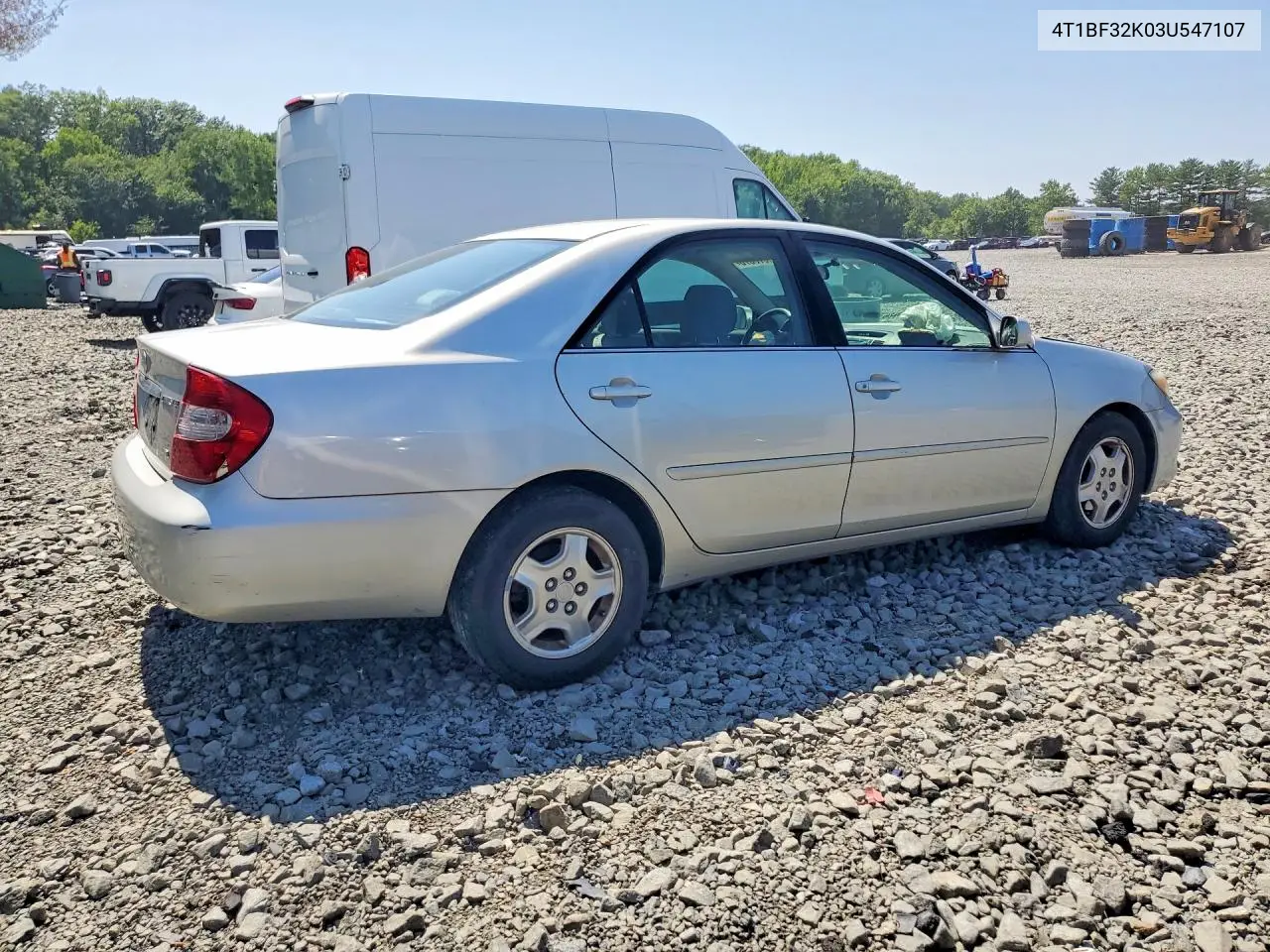 2003 Toyota Camry Le V6 VIN: 4T1BF32K03U547107 Lot: 61870376