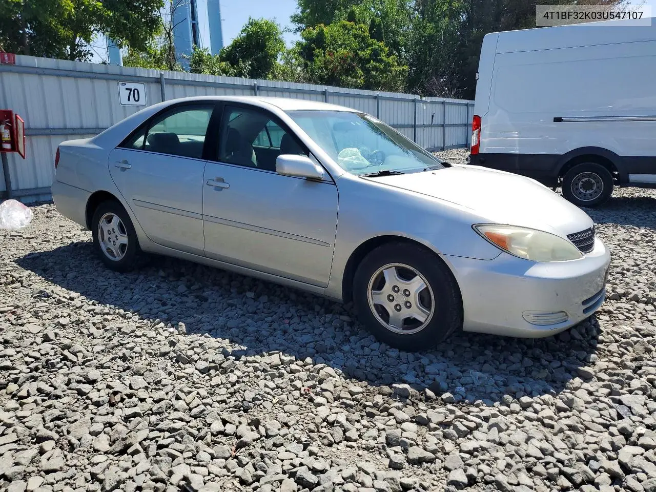 2003 Toyota Camry Le V6 VIN: 4T1BF32K03U547107 Lot: 61870376