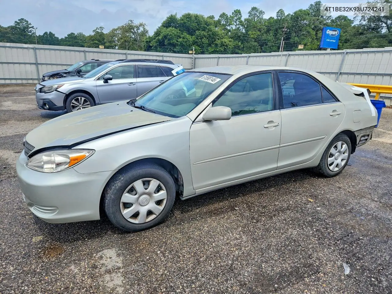 2003 Toyota Camry Le VIN: 4T1BE32K93U724241 Lot: 61898146