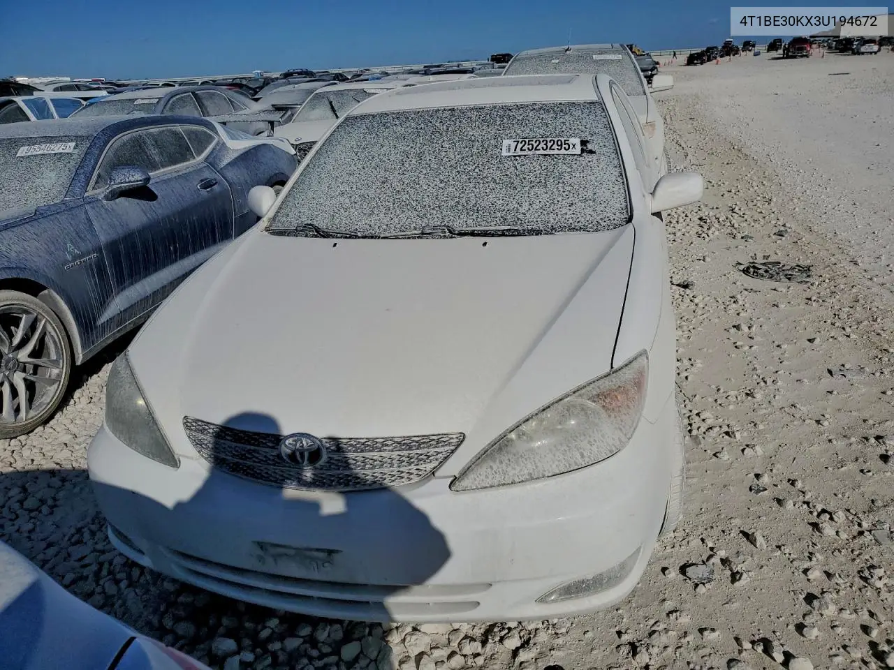 4T1BE30KX3U194672 2003 Toyota Camry Le