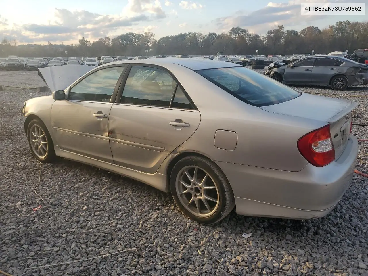 4T1BE32K73U759652 2003 Toyota Camry Le