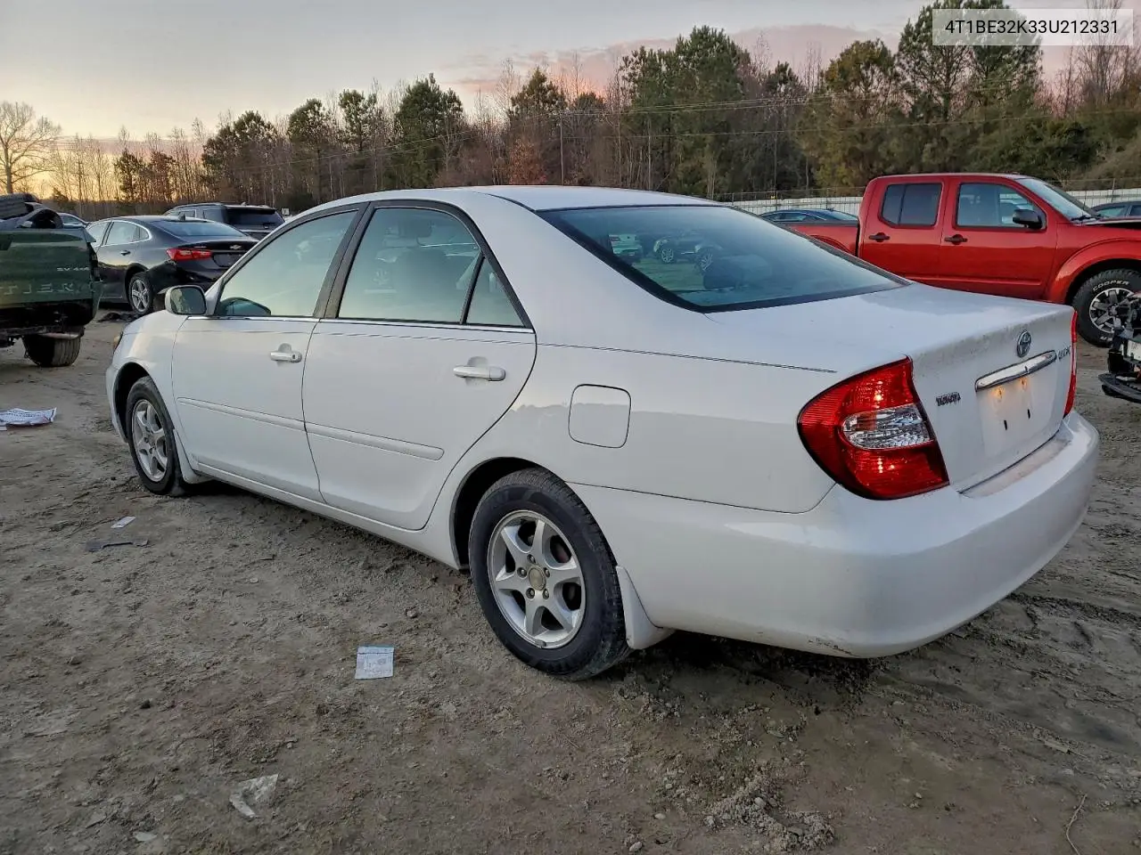 4T1BE32K33U212331 2003 Toyota Camry Le