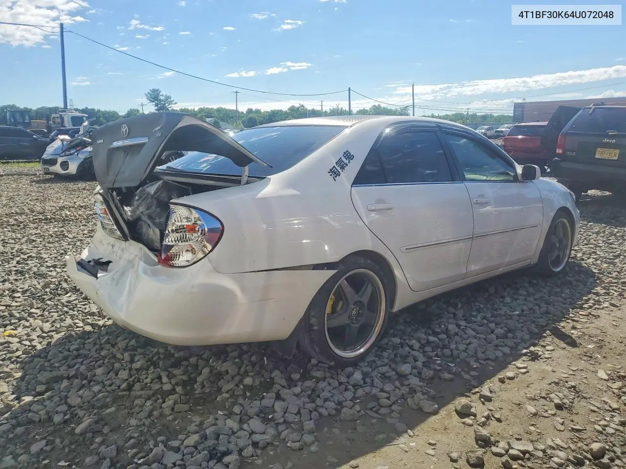 2004 Toyota Camry Xle V6 VIN: 4T1BF30K64U072048 Lot: 58455676