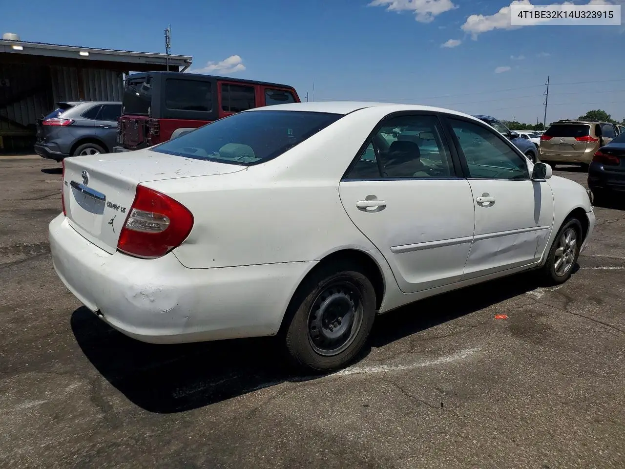 2004 Toyota Camry Le VIN: 4T1BE32K14U323915 Lot: 58623086