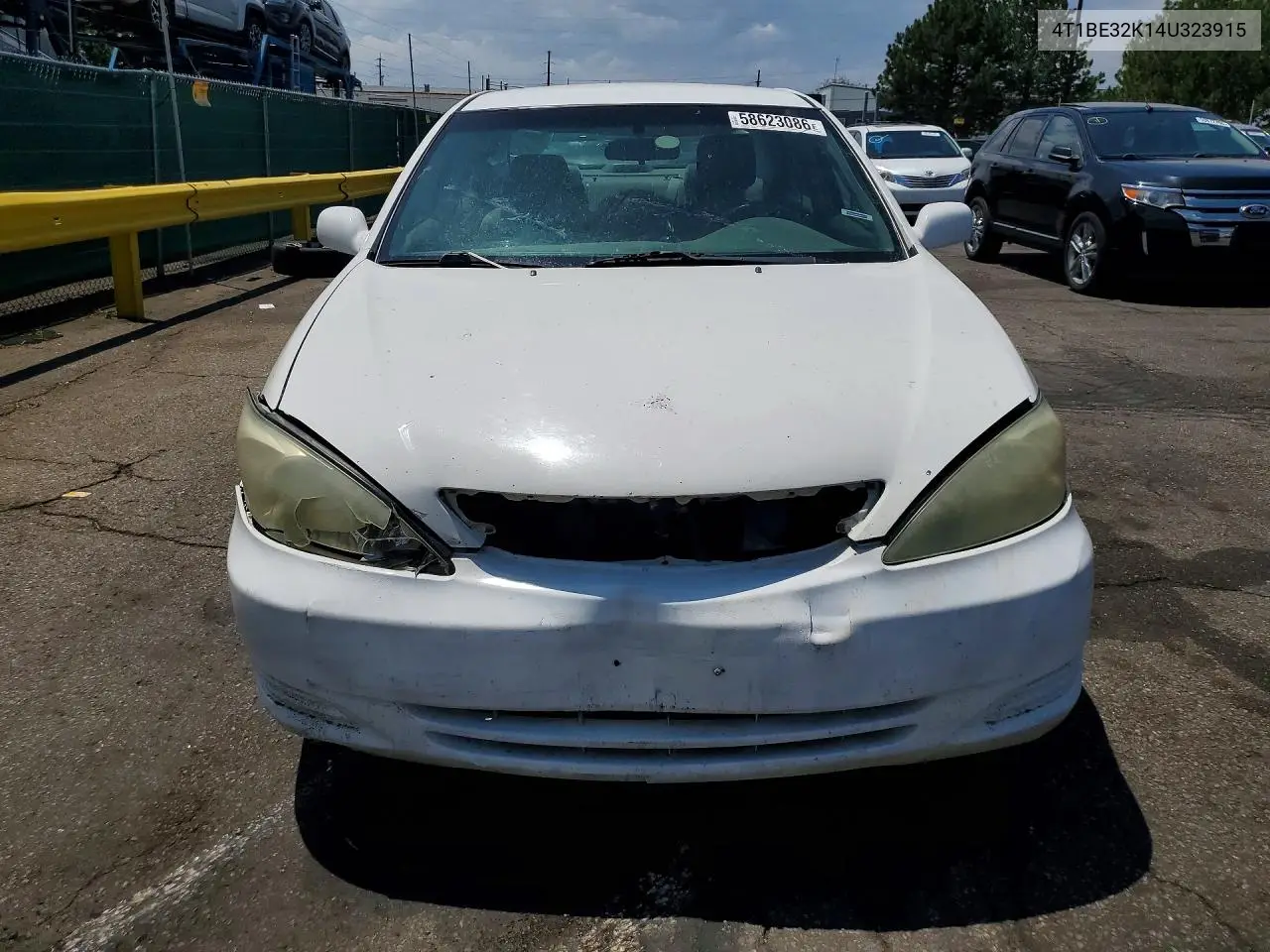 2004 Toyota Camry Le VIN: 4T1BE32K14U323915 Lot: 58623086