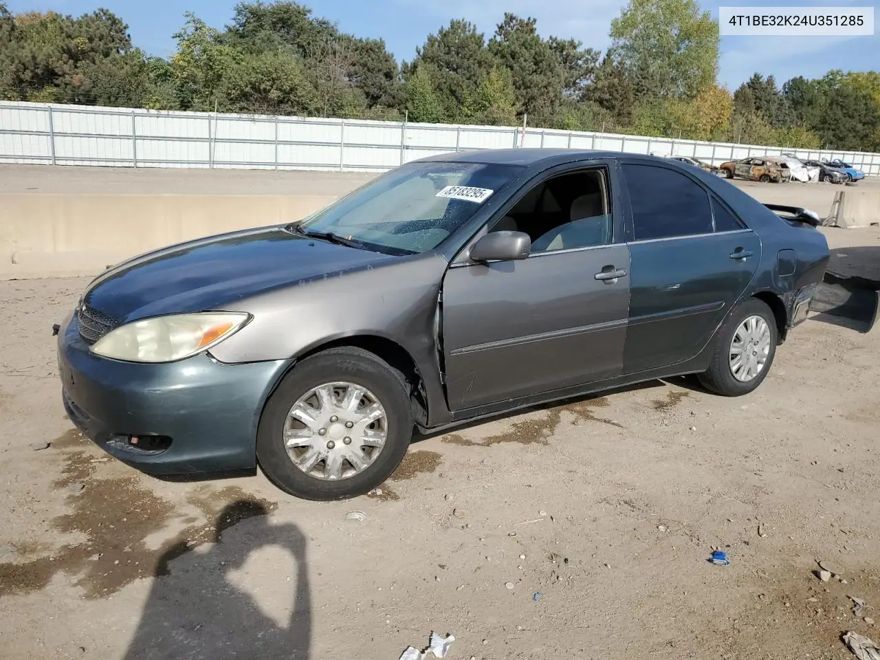 4T1BE32K24U351285 2004 Toyota Camry Le