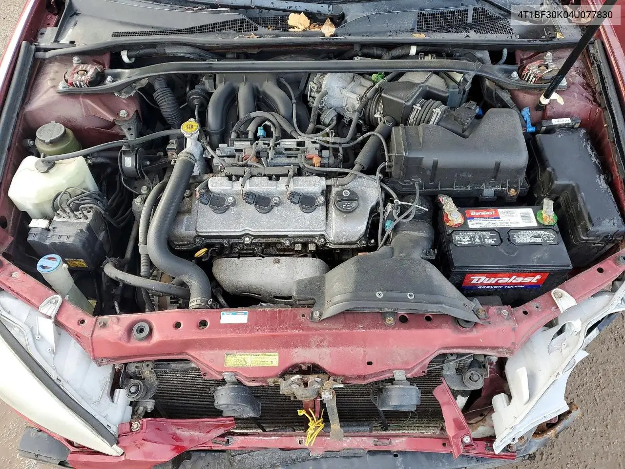 4T1BF30K04U077830 2004 Toyota Camry Le
