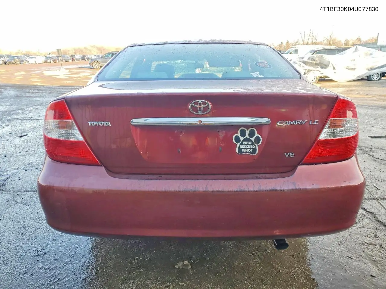 4T1BF30K04U077830 2004 Toyota Camry Le