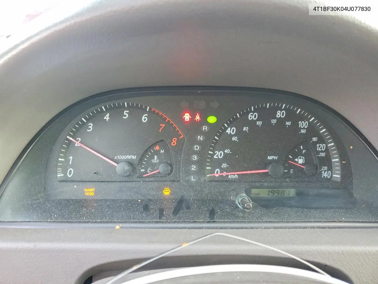 4T1BF30K04U077830 2004 Toyota Camry Le
