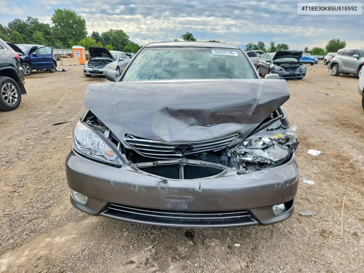2005 Toyota Camry Xle VIN: 4T1BE30K85U518592 Lot: 58456196