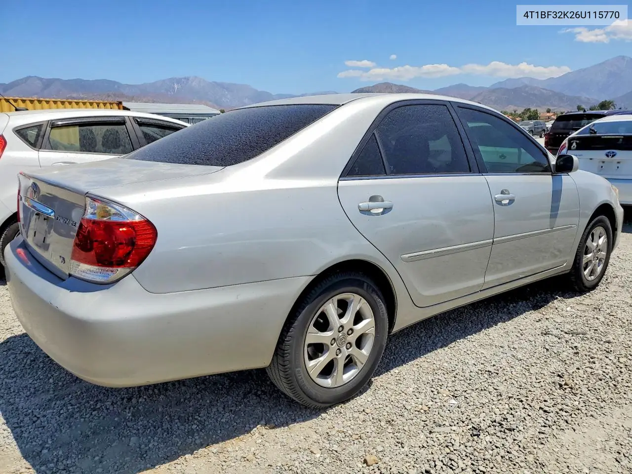 2006 Toyota Camry Xle V6 VIN: 4T1BF32K26U115770 Lot: 60878346