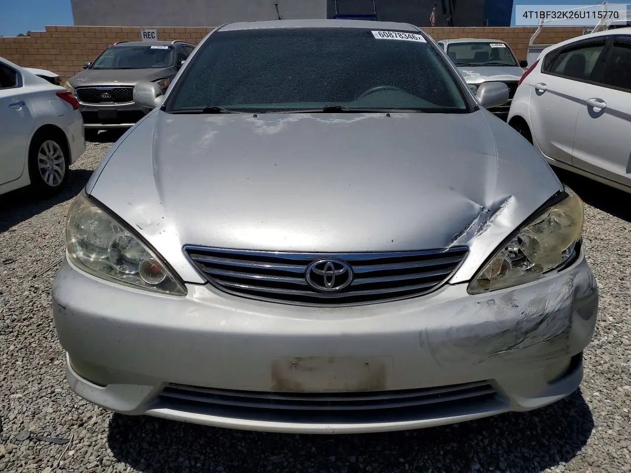 2006 Toyota Camry Xle V6 VIN: 4T1BF32K26U115770 Lot: 60878346