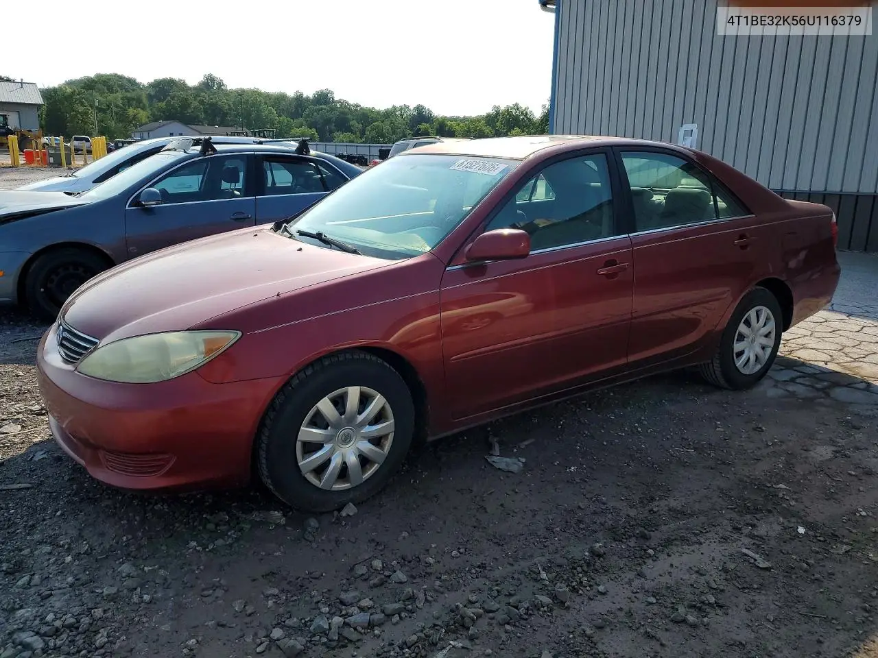 2006 Toyota Camry Le VIN: 4T1BE32K56U116379 Lot: 61527606