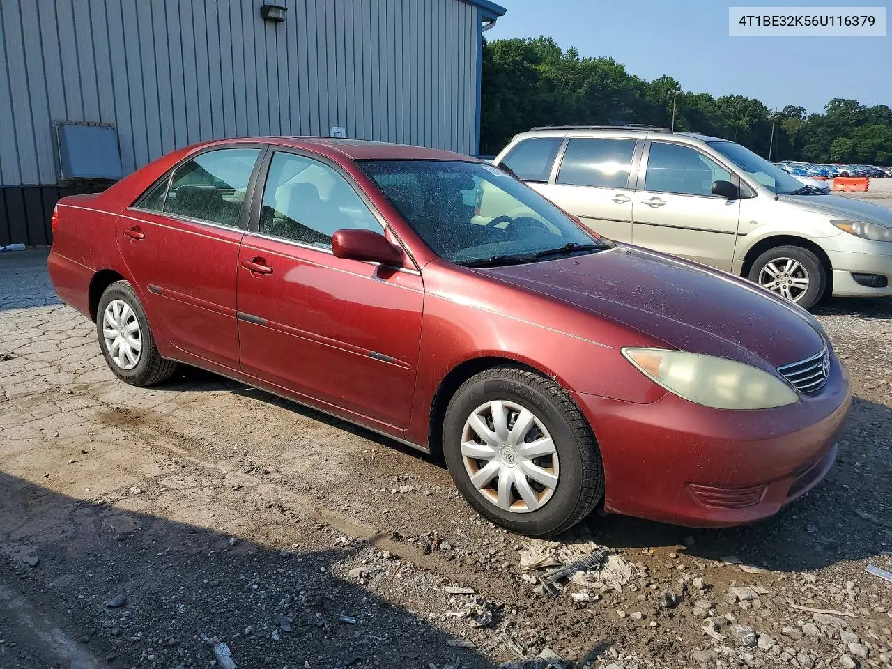2006 Toyota Camry Le VIN: 4T1BE32K56U116379 Lot: 61527606