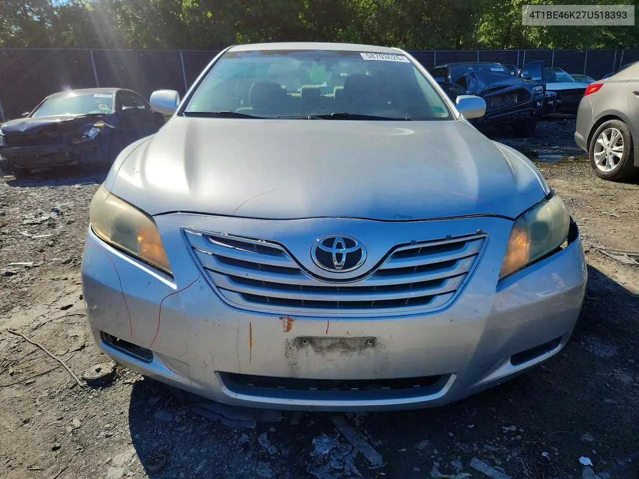2007 Toyota Camry Le VIN: 4T1BE46K27U518393 Lot: 58703626