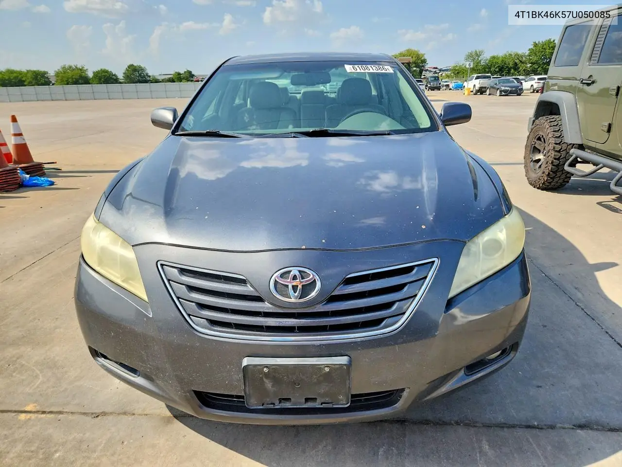 2007 Toyota Camry Xle V6 VIN: 4T1BK46K57U050085 Lot: 61081386