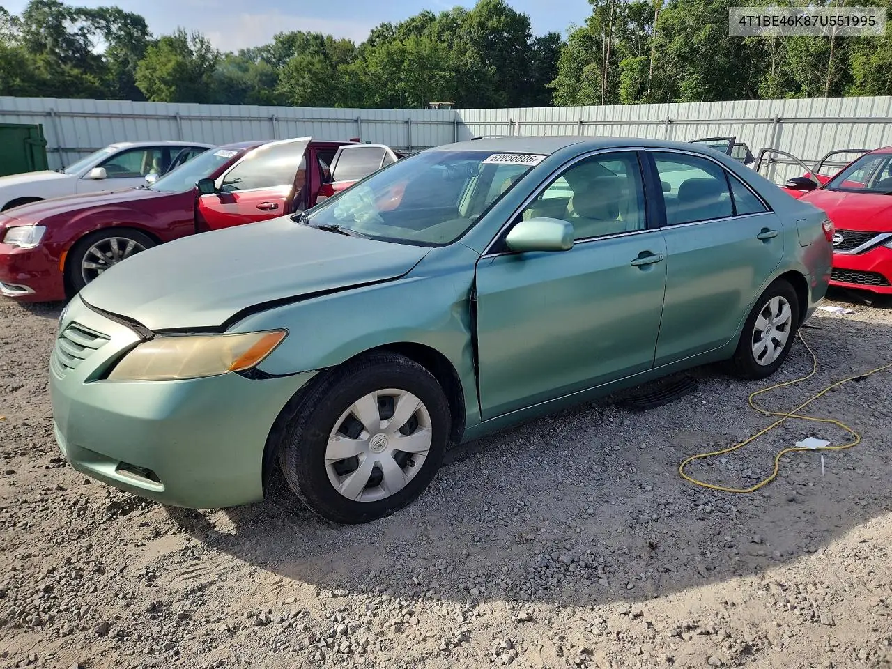 2007 Toyota Camry Le VIN: 4T1BE46K87U551995 Lot: 62056806