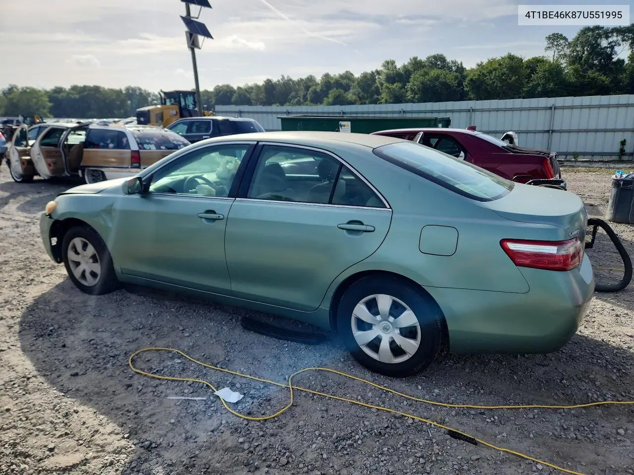 2007 Toyota Camry Le VIN: 4T1BE46K87U551995 Lot: 62056806