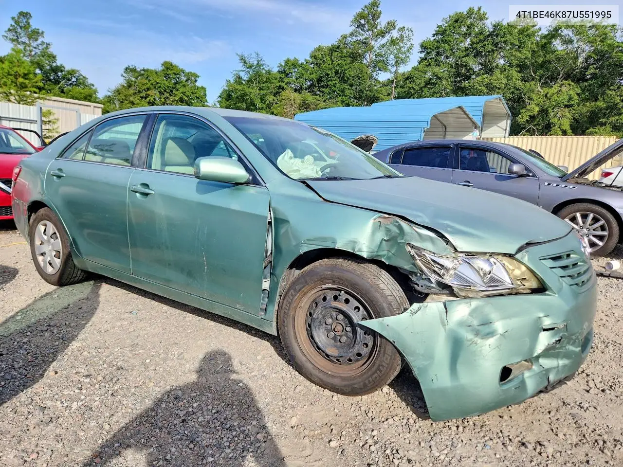 2007 Toyota Camry Le VIN: 4T1BE46K87U551995 Lot: 62056806