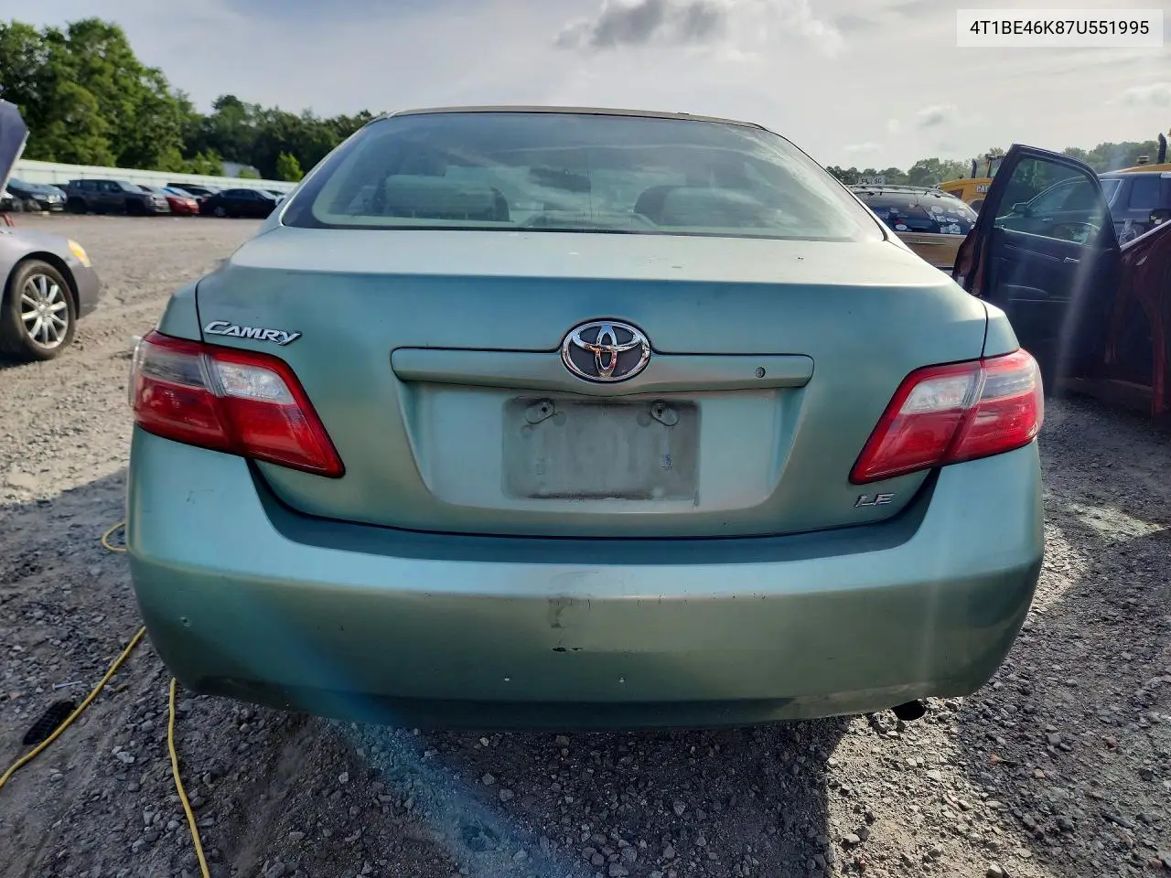 2007 Toyota Camry Le VIN: 4T1BE46K87U551995 Lot: 62056806