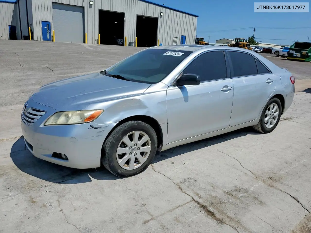 2007 Toyota Camry Xle V6 VIN: JTNBK46K173017977 Lot: 62135926