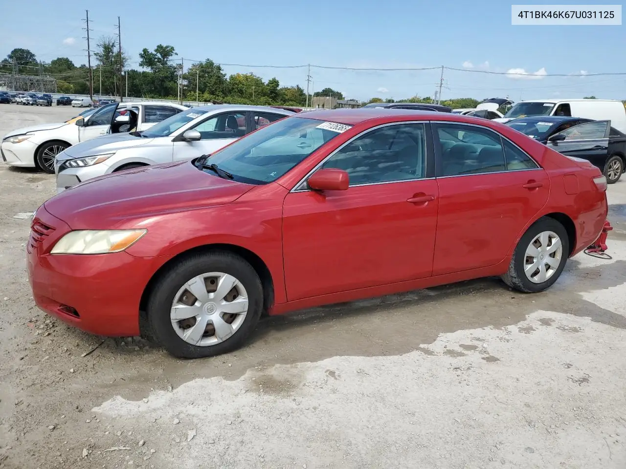 4T1BK46K67U031125 2007 Toyota Camry Le
