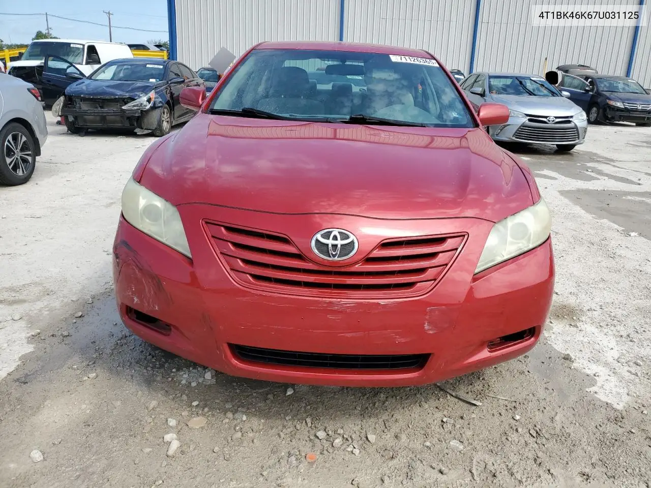 4T1BK46K67U031125 2007 Toyota Camry Le