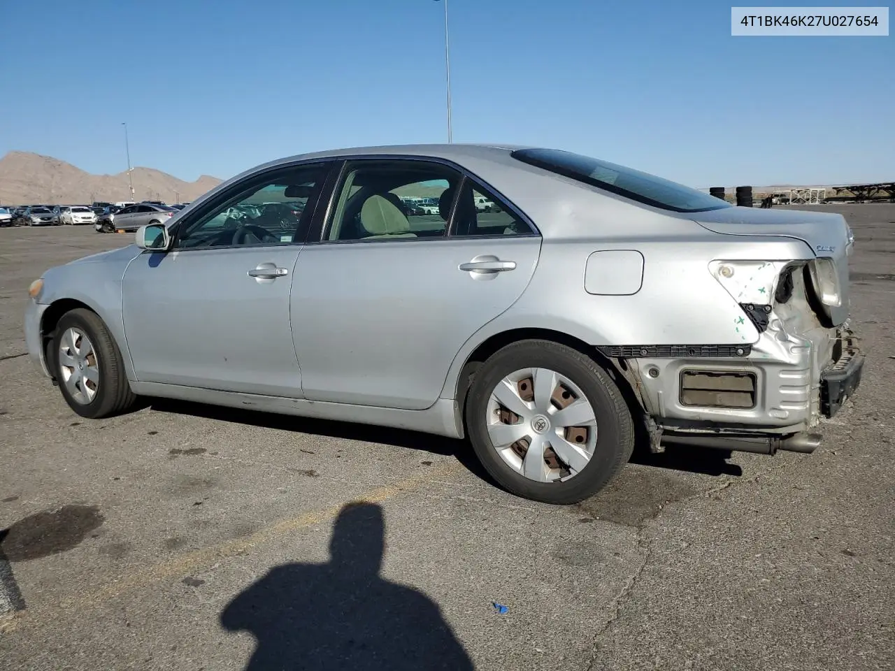 4T1BK46K27U027654 2007 Toyota Camry Le