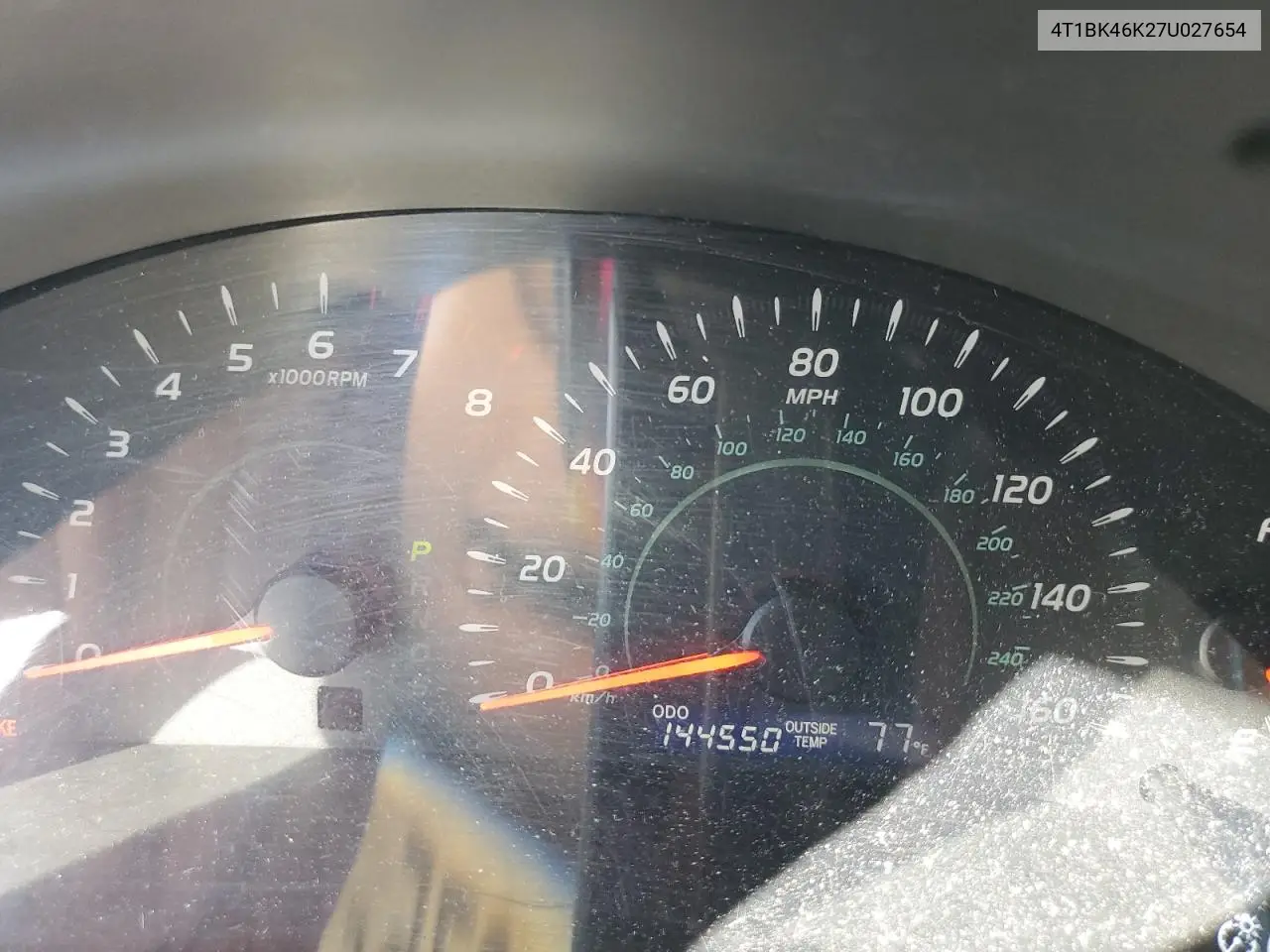 4T1BK46K27U027654 2007 Toyota Camry Le