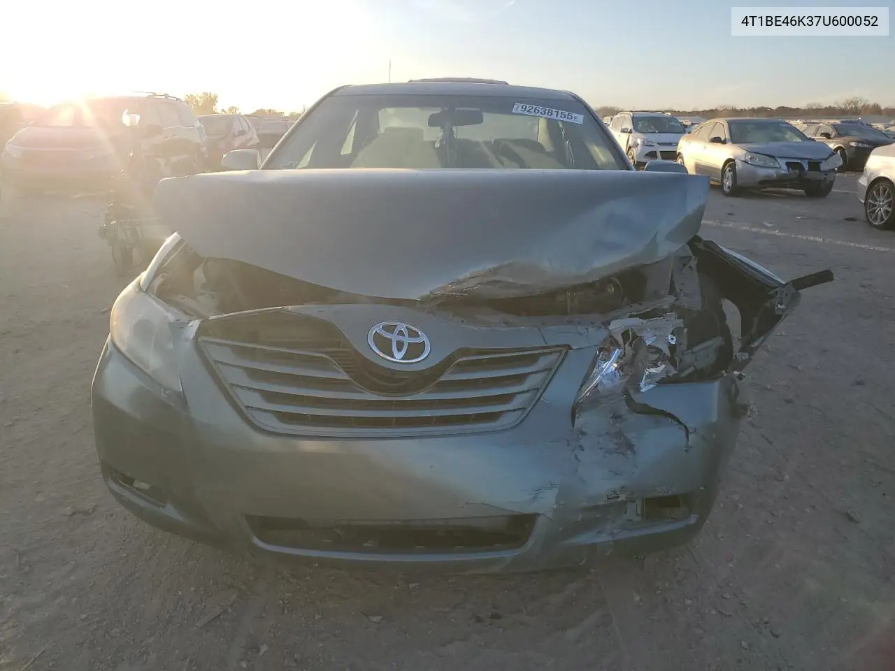 2007 Toyota Camry Ce VIN: 4T1BE46K37U600052 Lot: 92638155