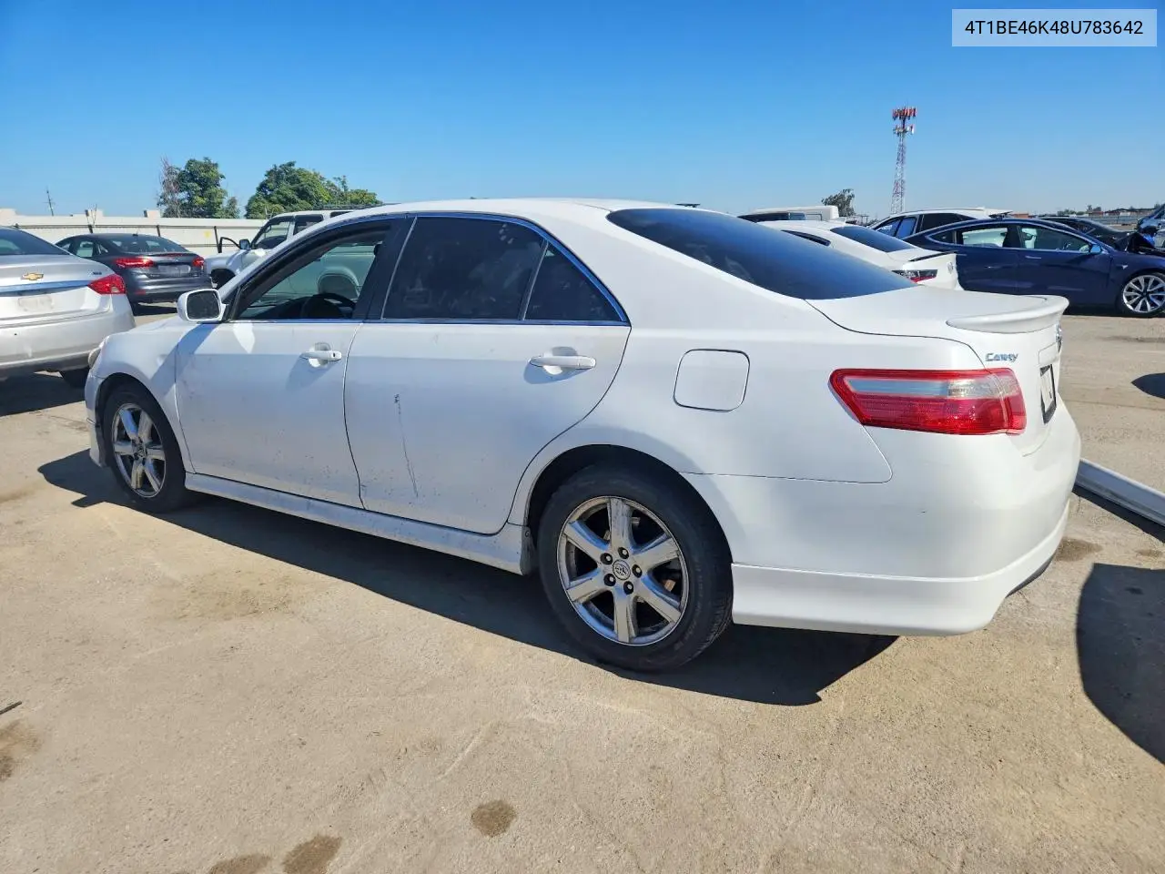 2008 Toyota Camry Se VIN: 4T1BE46K48U783642 Lot: 58378346