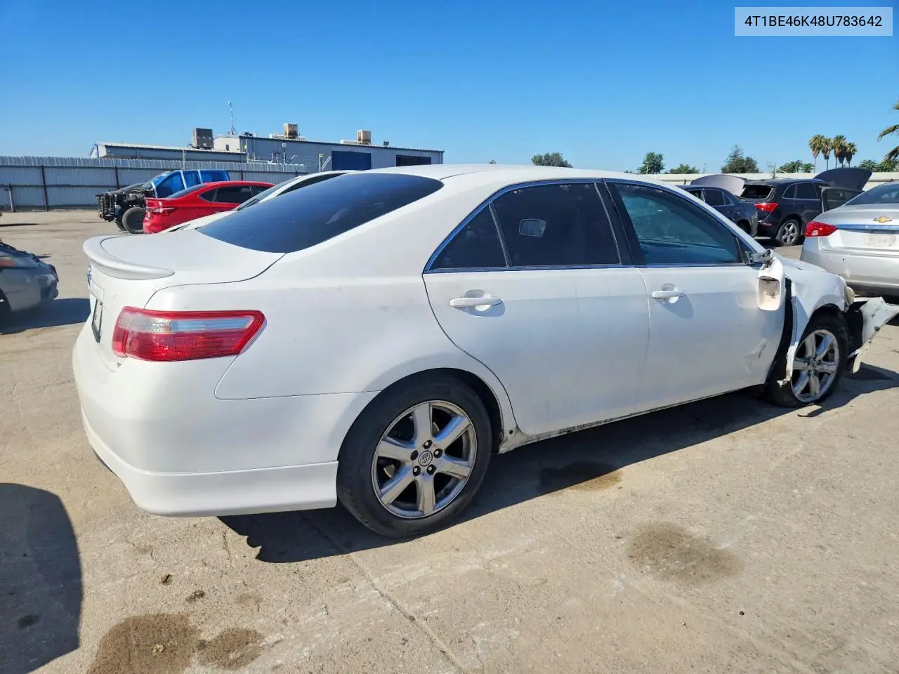 2008 Toyota Camry Se VIN: 4T1BE46K48U783642 Lot: 58378346