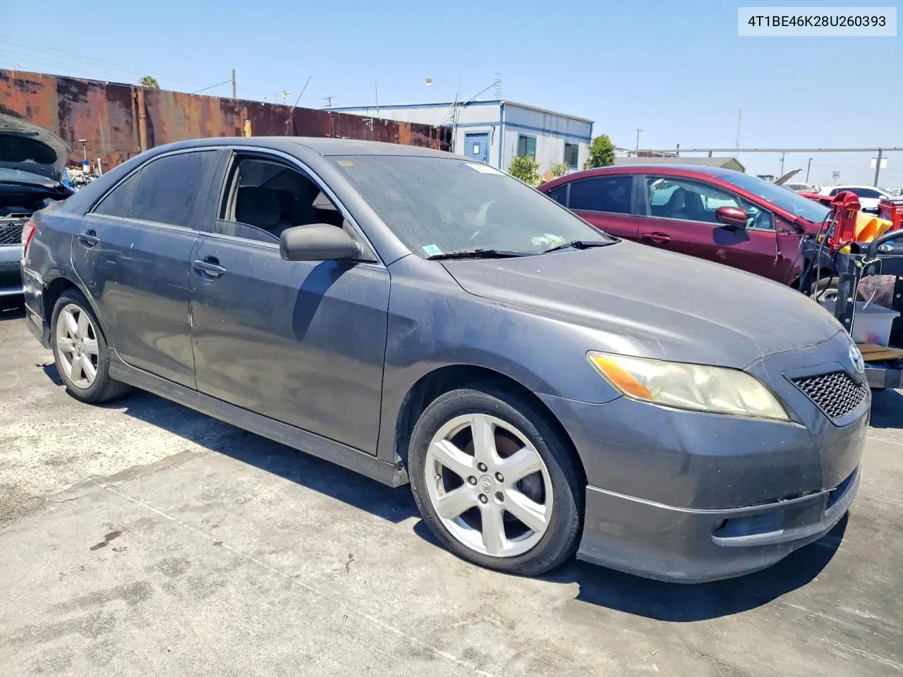 2008 Toyota Camry Se VIN: 4T1BE46K28U260393 Lot: 58737626