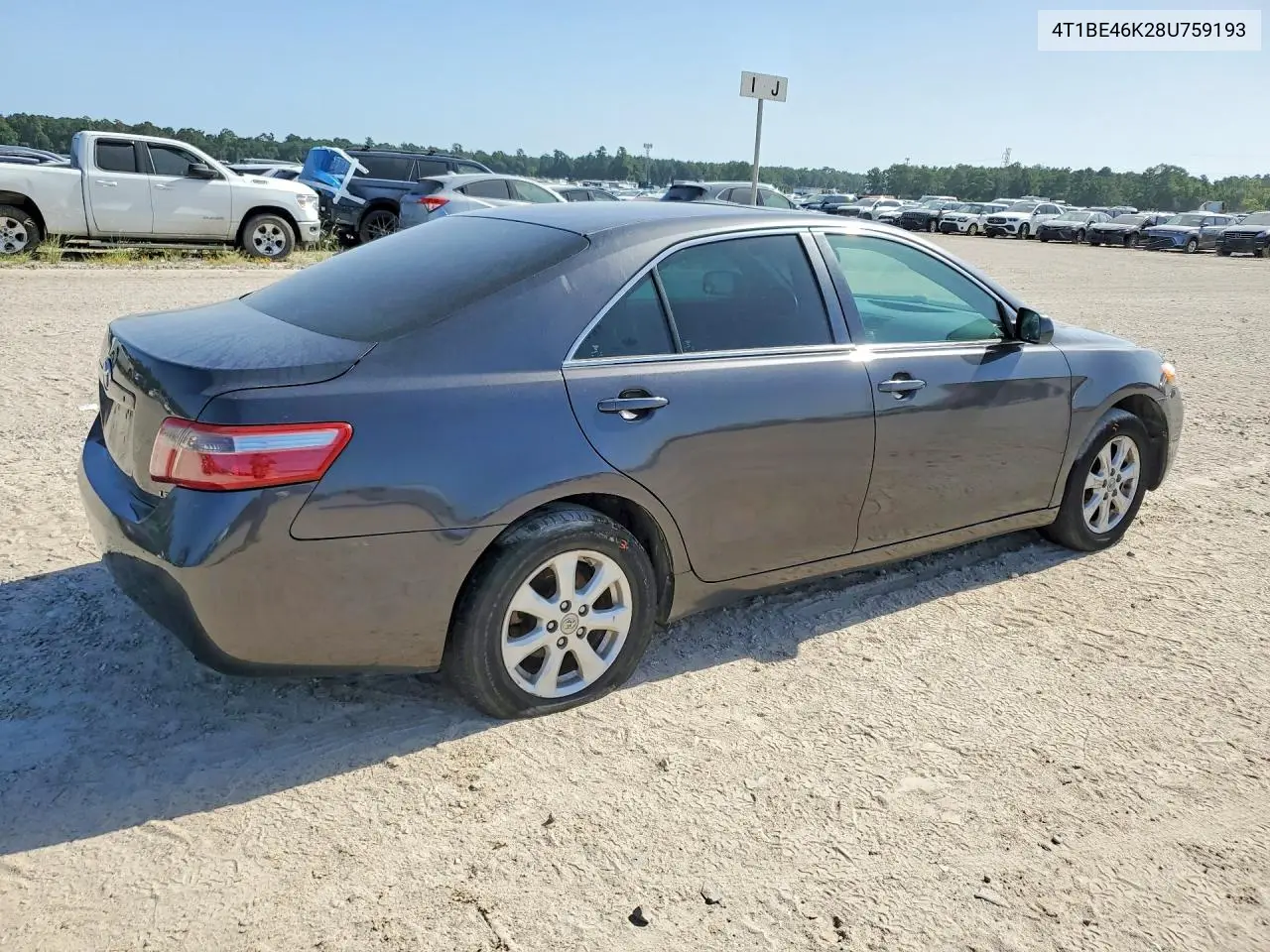 2008 Toyota Camry Le VIN: 4T1BE46K28U759193 Lot: 61384556
